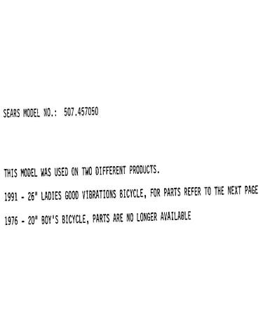 Model notes