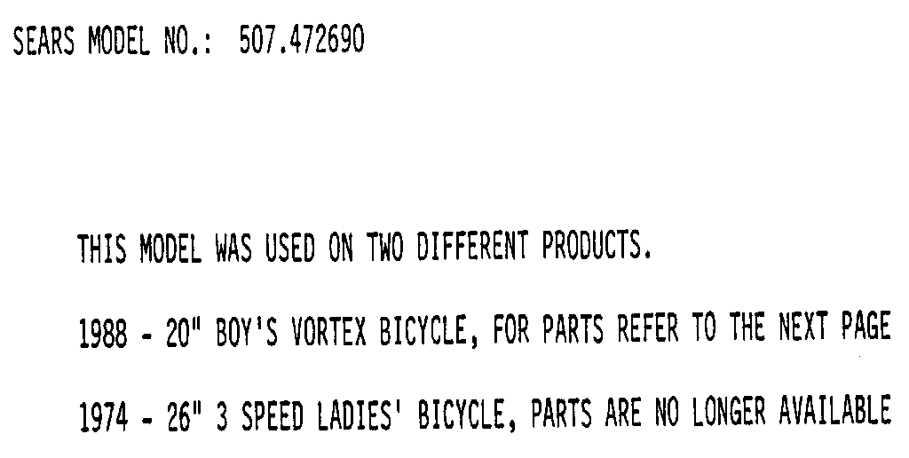 Model notes