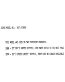 Model notes