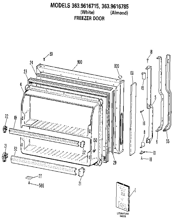 Freezer door
