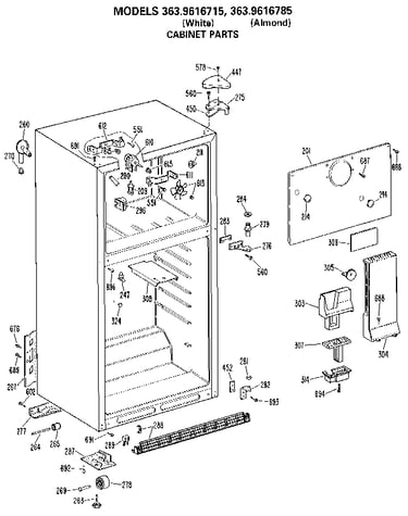 Cabinet parts