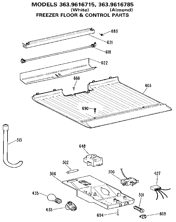Freezer floor & control