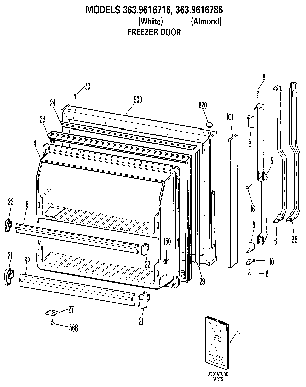 Freezer door