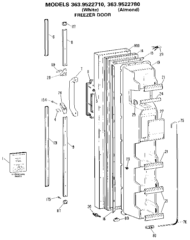 Freezer door