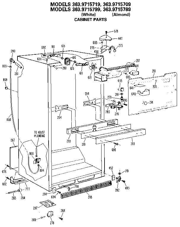 Cabinet parts