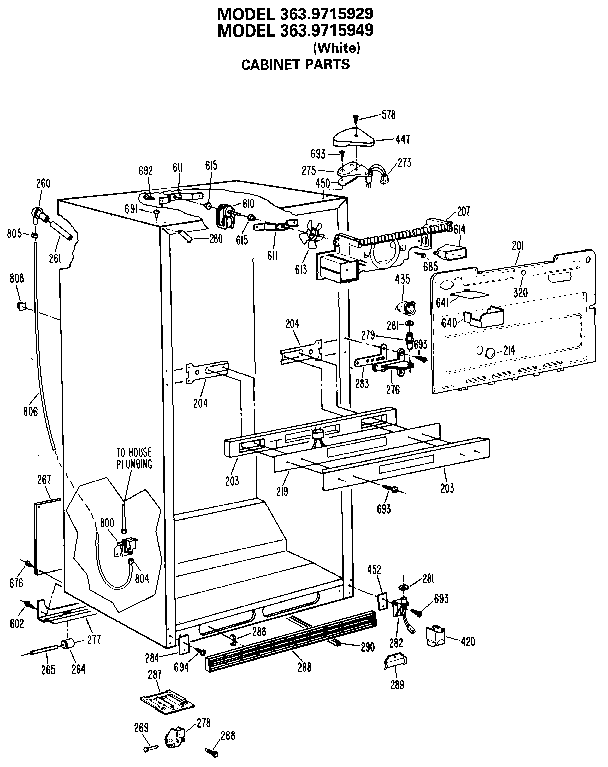 CABINET PARTS