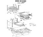 Kenmore 3639715949 shelves and accessories diagram