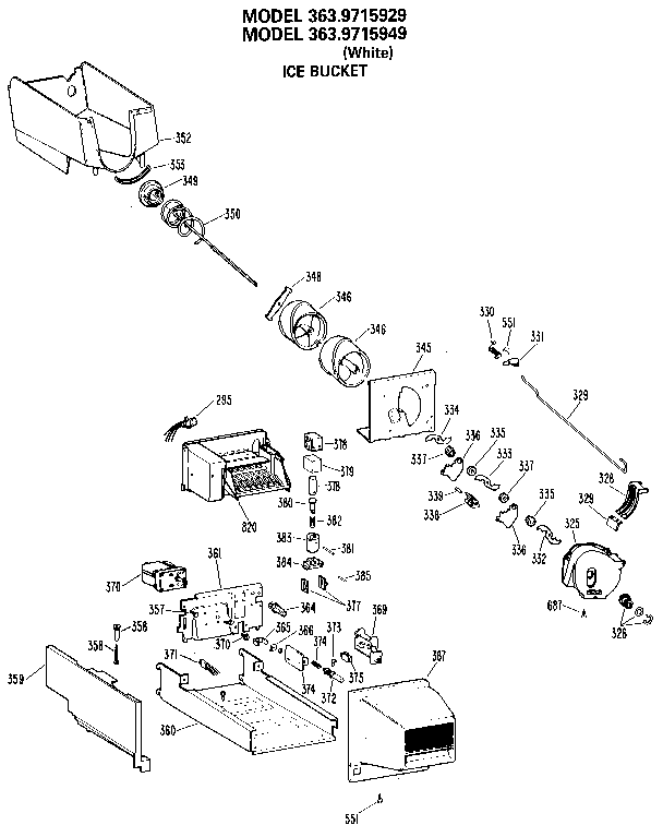 ICE BUCKET/AUGER