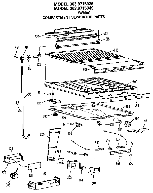 COMPARMENT SEPARATOR/DIVIDER BLOCK