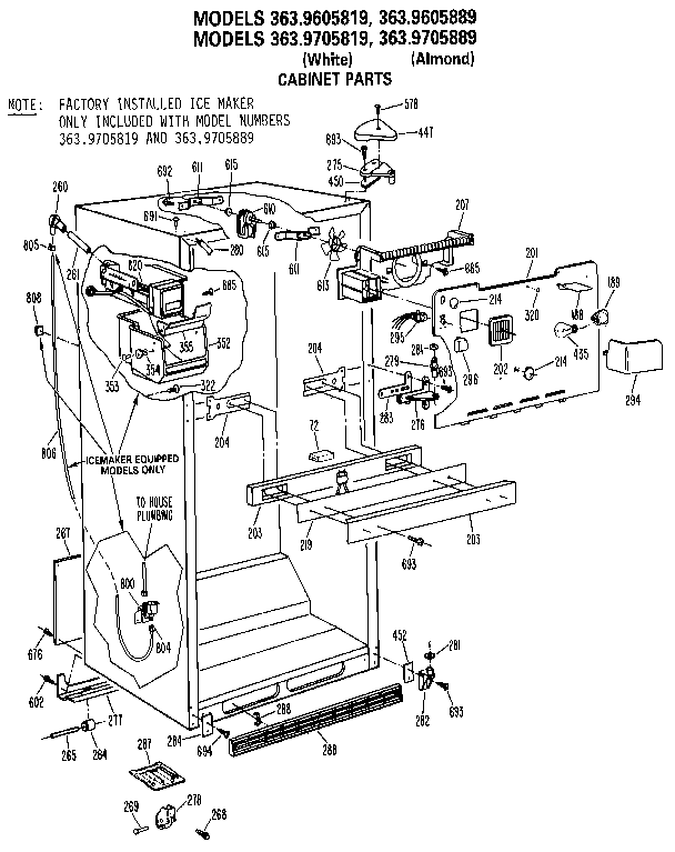 CABINET PARTS