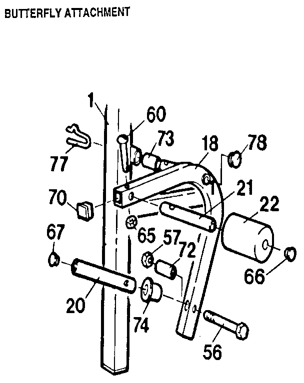 Butterfly attachment