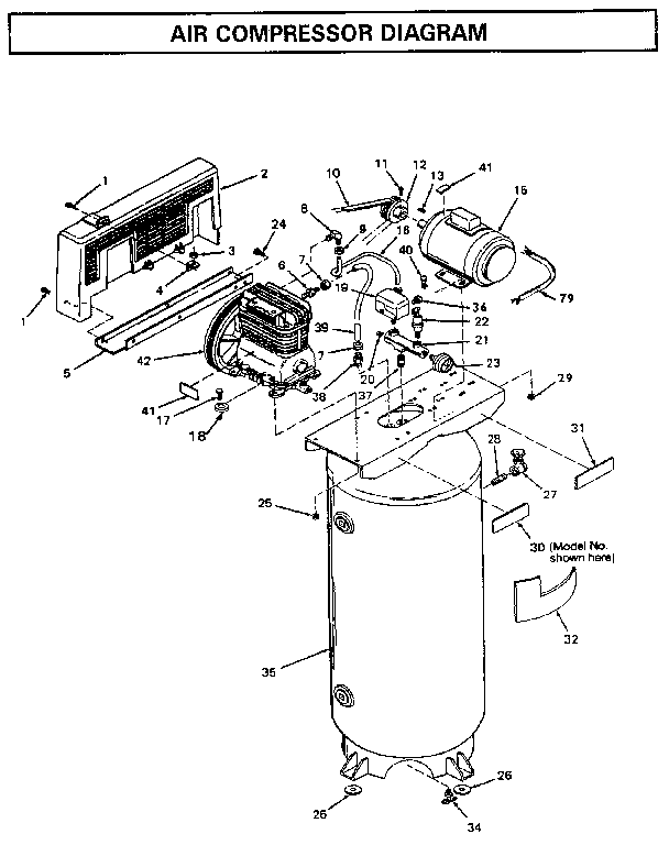 Air compressor diagram