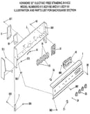 Backguard section