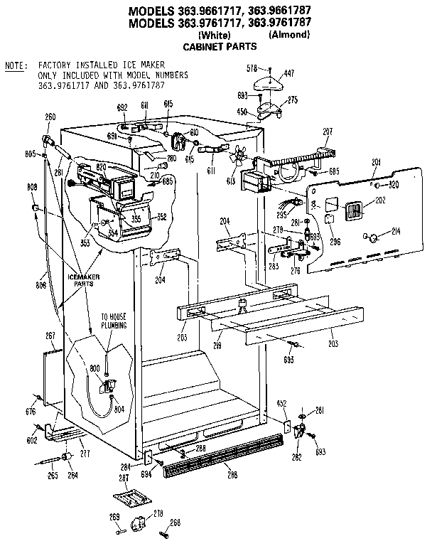 CABINET PARTS
