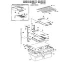 Kenmore 3639661787 shelves and accessories diagram