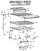 Comparment separator/divider block