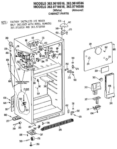 Cabinet parts