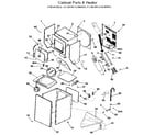 Kenmore 41799165110 cabinet and heater diagram