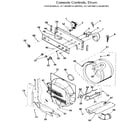 Kenmore 41799165110 console and drum diagram