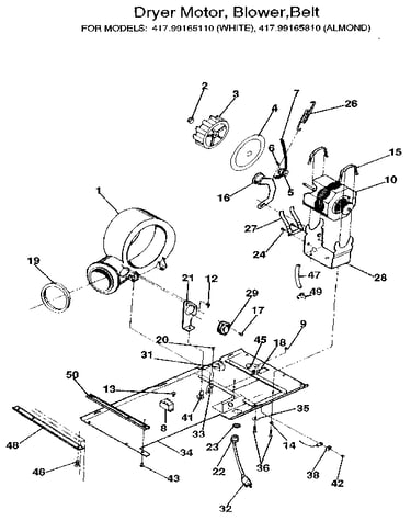 Motor and blower