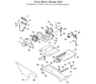 Kenmore 41799170810 dryer-motor,blower,belt diagram