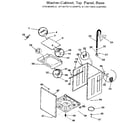 Kenmore 41799170810 washer-cabinet,top panel, base diagram
