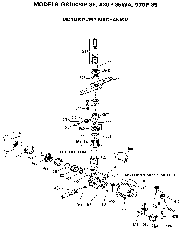 Motor -pump assembly