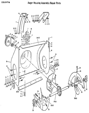 Auger housing assembly