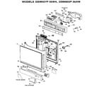 GE GSM507P-35WA control panel and door assembly diagram