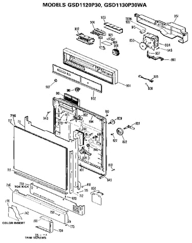 Control panel and front