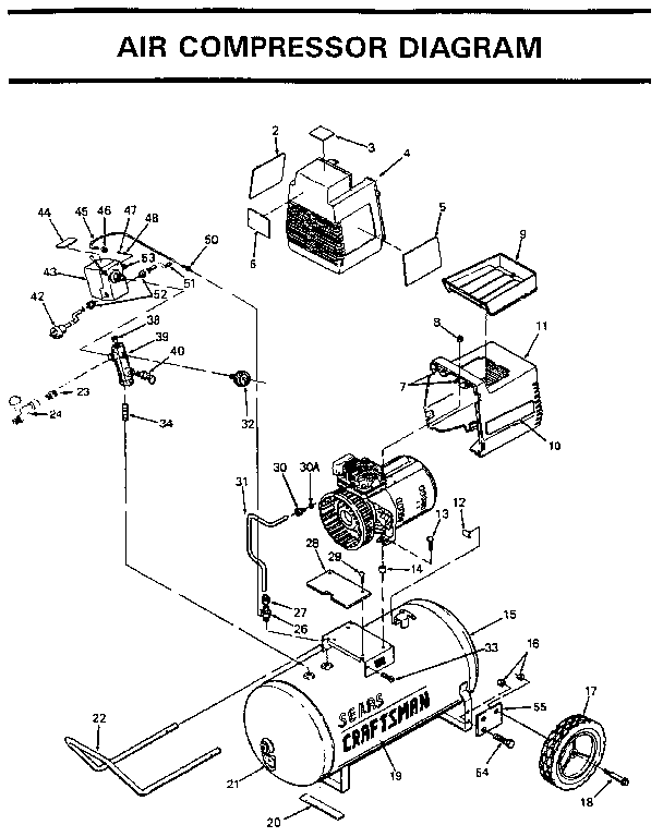 Air compressor diagram