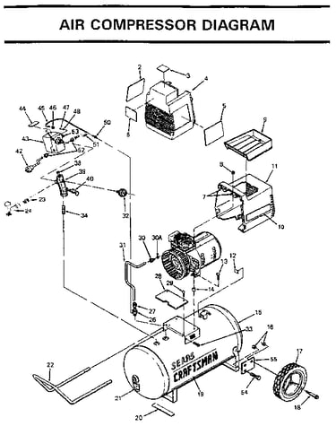 Air compressor diagram