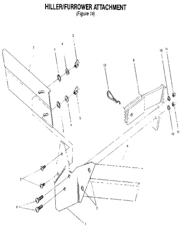 Hiller/furrower attachment