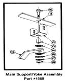 Main support and yoke assembly