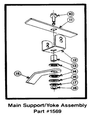 Main support and yoke assembly