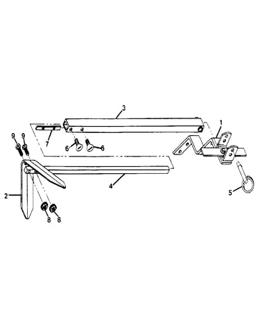 Marker arm and blade