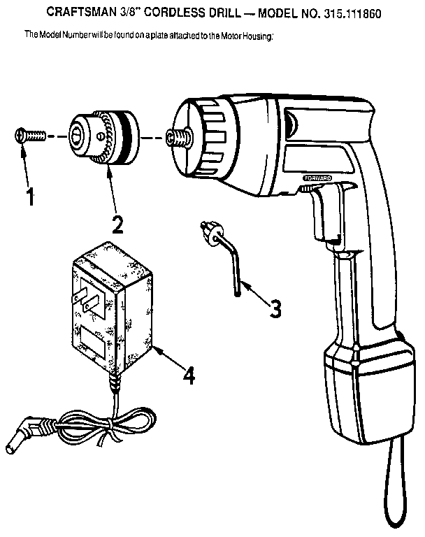 CRAFTSMAN 3/8" CORDLESS DRILL