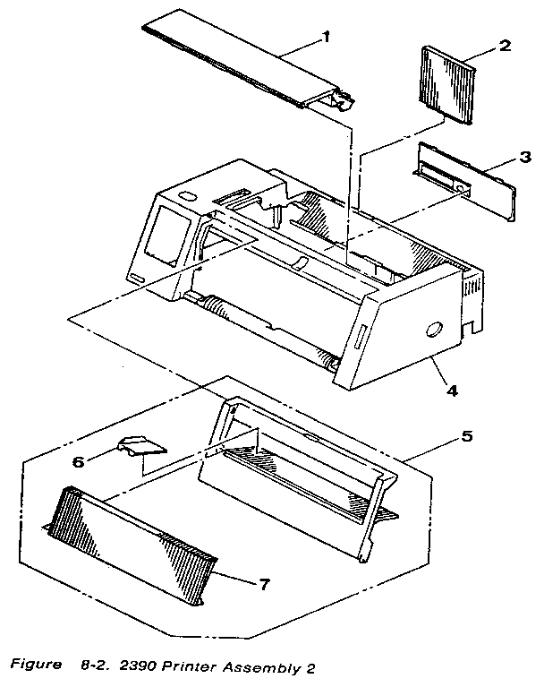 Figure 8-2. 2390 printer assembly 2
