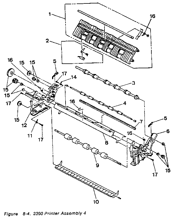 Figure 8-4. 2390 printer assembly 4