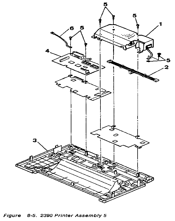 Figure 8-5. 2390 printer assembly 5