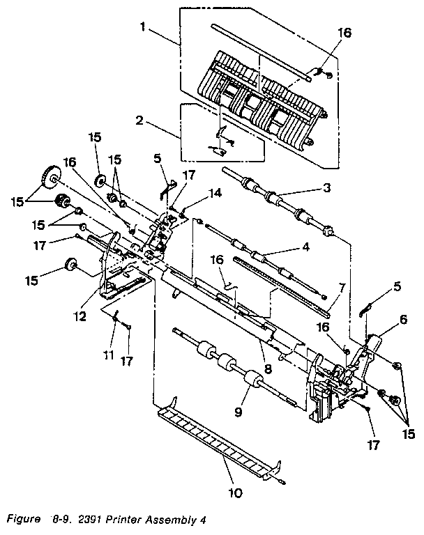 Figure 8-9. 2391 printer assembly 4