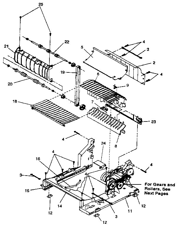 Assembly 5: paper feed assembly