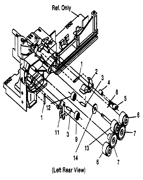 Assembly 6: paper feed alignment