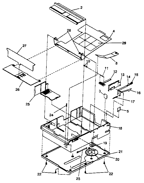 Assembly 9: optional paper module (500-sheet)