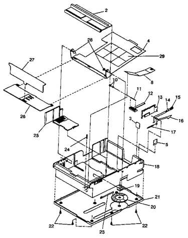 Assembly 9: optional paper module (500-sheet)