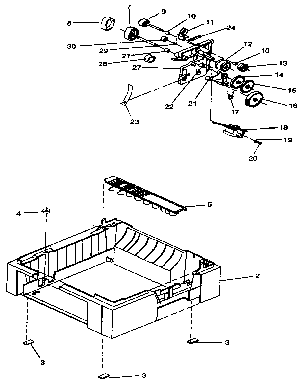 Assembly 10: optional paper drive