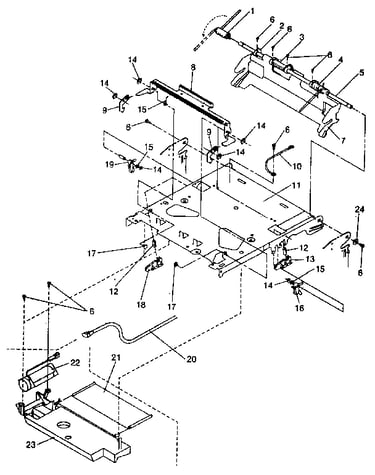 Assembly 4: upper frame (model 4029-010, 020, and 030)