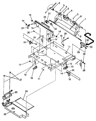 Assembly 5: upper frame (model 4029-040)