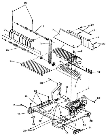Assembly 6: paper feed (model 4029-010, 020 and 030)