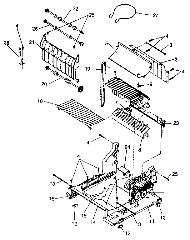 ASSEMBLY 7: PAPER FEED (MODEL 4029-040)